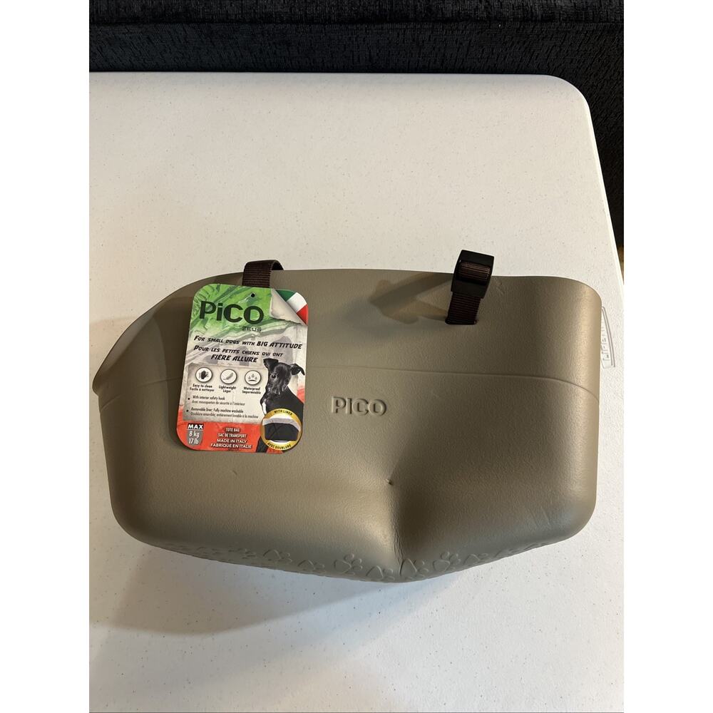 Zeus Pico Tote Bag Dogs Up To 17 pounds Brown Small Dog Carrier Inside Clip